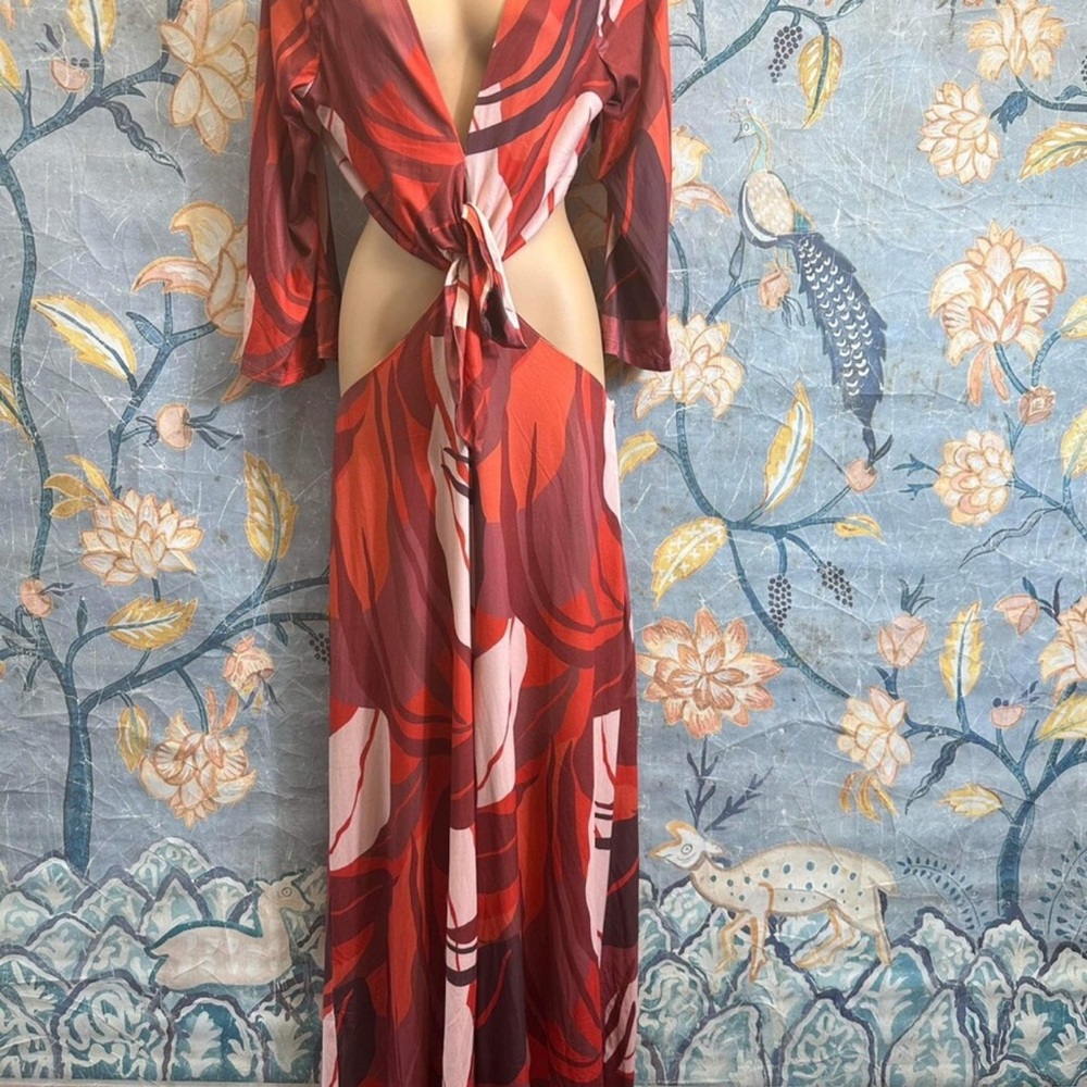NWT hutch printed cutout jumpsuit size large